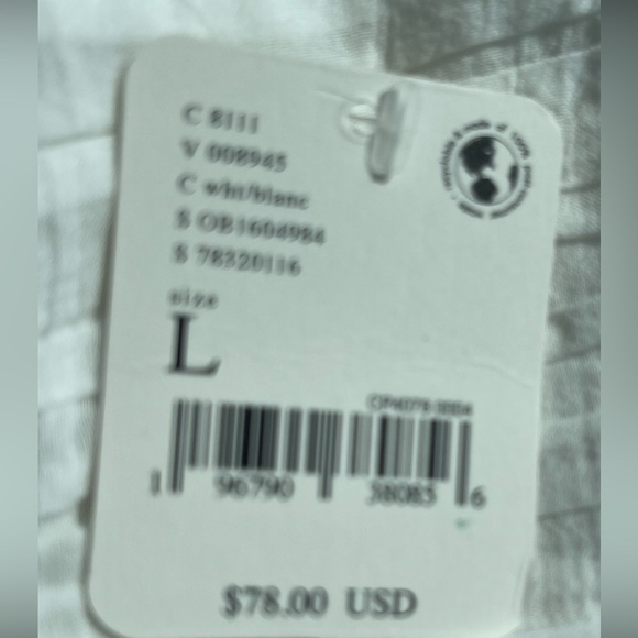 NWT Free People Thank You Very Sweetly Crop Top Size L  white - Picture 6 of 6